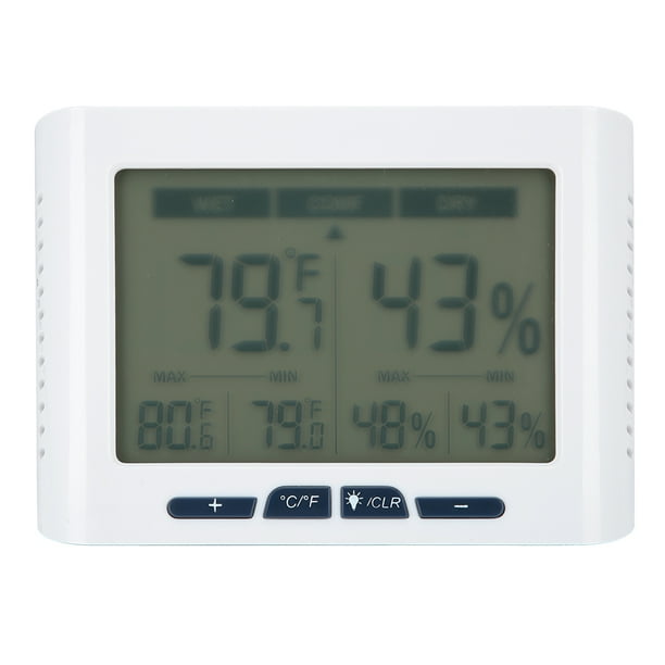Termómetro electrónico doméstico, higrómetro, medidor de humedad, monitor digital de temperatura y humedad para interiores.