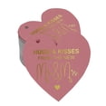 thumbnail image 1 of Inkdotpot Gold Foil Paper Hang Tag Hugs & Kisses From The Wedding Favor Tag 50 Pieces, 1 of 6