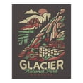 thumbnail image 2 of Glacier National Park, Montana, Distressed Vector (1000 Piece Puzzle, Size 19x27, Challenging Jigsaw Puzzle for Adults and Family, Made in USA), 2 of 4