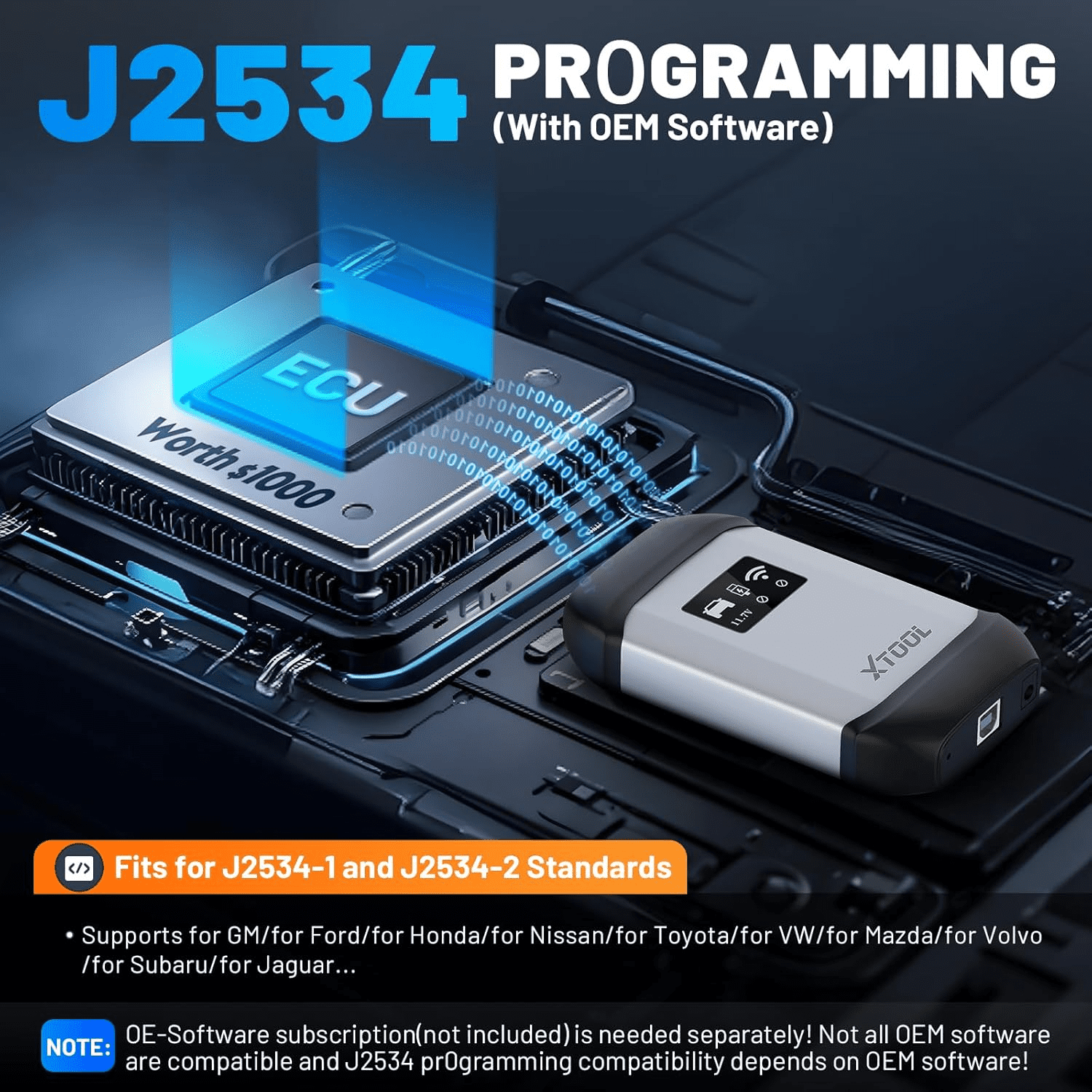 XTOOL X100 MAX2 Key Fob Programmer Topology Mapping OBD2 Scanner J2534 Pr0gramming Tool Bi-Directional Scan Tool with KC501, KS-1, SK1, M822, 42 Resets