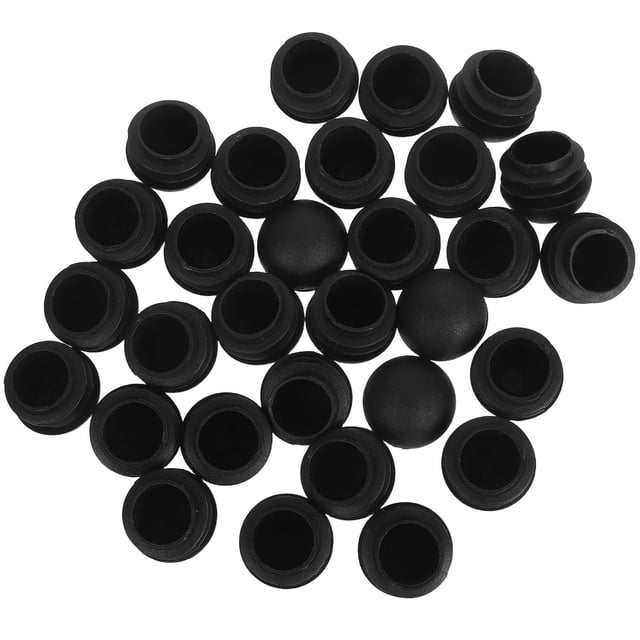 unbranded 30Ud Protector De Patas Para Muebles Con Tapón Plástico Negro Multicapa Resistente