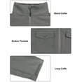 thumbnail image 5 of Little Donkey Andy Mens Lightweight Softshell Jacket Zip Up Fleece Lined Jacket Water Resistant Winter Coat Outdoor Hiking Windbreaker Jackets Iron Grey L, 5 of 9