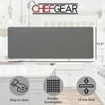 thumbnail image 3 of Anti-Fatigue Kitchen Mat, Charcoal, Playa Basketweave by Chef Gear, 17.5 in. x 48 in., 3 of 8