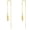 Feather threader earrings, variant on Ball Threader Earrings Christmas Gifts for Women 14k Real Solid Gold Long Piercing Ball Tassel Drop Dangle Ear Line Eardrop Earrings Jewelry for Women