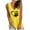 Yellow, variant on LoyisViDion Women'S Casual Loose Solid Love Print Tops V-Neck Sleeveless Tank Tops Yellow 12(XL)