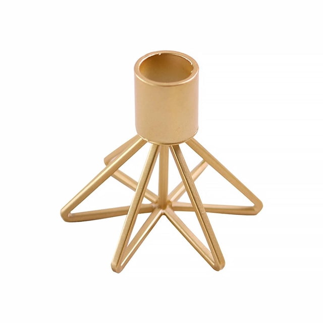 Moyic Candelabro de Navidad Candelabro de metal de una sola cabeza para la decoración del hogar Conjuntos de muebles de dormitorio Oro Moyic HA024754-01