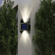 thumbnail image 3 of Lámpara solar de inducción, lámpara de pared de doble cabezal, lámpara LED para exteriores, patio, pared, jardín, villa, balcón, luz nocturna, 3 of 4