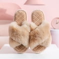 thumbnail image 3 of Piel Sintética Peludas Cálidas Zapatos Casa Esponjosos Cómodos para Niñas Y Mujeres, 3 of 6