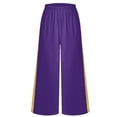 thumbnail image 3 of Hansber Kids Girls Wide-Leg Liturgical Palazzo Pants Celebration of Spirit Praise Dance Pants Baggy Trousers Purple 6, 3 of 6