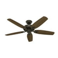 thumbnail image 2 of Hunter - Builder Indoor Ceiling Fan, 52-inch, New Bronze, Traditional-style, 3-speed WhisperWind Motor, 53242, for living rooms, bedrooms, home offices, kitchens, 2 of 12