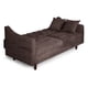 thumbnail image 4 of Sofá Cama de Velvet Chocolate Beehive Memory Foam Modelo Jagger Makora, 4 of 8
