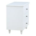 thumbnail image 6 of Nightstand, Bedside Table With 3 Sliding Drawers Solid Wood File Cabinet Storage Table, Modern Bedside Cabinet For Office, Bedroom 28.1''Hx27.9''Wx16.9''D, 6 of 9