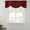 Red, variant on Vintage Nude Pink Tie Up Valance Curtains for Windows, Kitchen Curtains Window Treatments, Farmhouse Retro Solid Color Linen Texture Short Window Shades Valances for Bedroom Bathroom Cafe 42"x12"