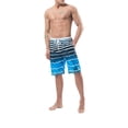 thumbnail image 3 of Men's Swim Trunks, Quick Dry Board Shorts, Colorful Stripe Swimming Shorts, 3 of 6