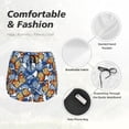 thumbnail image 6 of Lsque Colorful Butterfly1 Printed Women's Running Shorts with Liner Pockets,Elastic Quick Dry Workout Athletic Gym Yoga Shorts,Womens High Waist Shorts-X-Large, 6 of 9