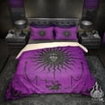 thumbnail image 1 of Housse de Couette Whimsigoth Sun, Couvre-Lit, Couette Goth Pastel, Violet et, 1 of 5