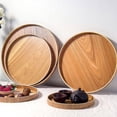 thumbnail image 2 of WRISTBIQUE 1Set Wood Plate for Home Use 30cm in Diameter, 2 of 8