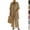 09# Camel, variant on 3 Piece Travel Outfits For Women Long Cardigan Airport Summer Tops Matching Wide Leg Pants Set Casual Lounge Sets,Black,XL