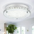thumbnail image 1 of Ceiling Light Fixture Hallway Lighting Fixtures Ceiling Crystal Flush Mount Ceiling Light Foyer Lighting Fixtures Bathroom Ceiling Light Fixtures LED Ceiling Light Crystal Ceiling Light Fixture 13.8", 1 of 4