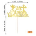 thumbnail image 2 of Cake Topper YCTHUNFISH Mi Primera Comunión con brillo dorado, 2 of 7