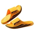 thumbnail image 5 of HNMKIU Couple Sandals Comfortable Summer Outdoor Indoor Bathroom Beach Unisex Slides for Casual Everyday Footwear Shoes for Men Yellow,10, 5 of 8