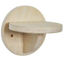 LULULION Wooden Corner Cat Shelf for Home Khaki Color Durable Multipurpose Pet Accessory with Sound Workmanship