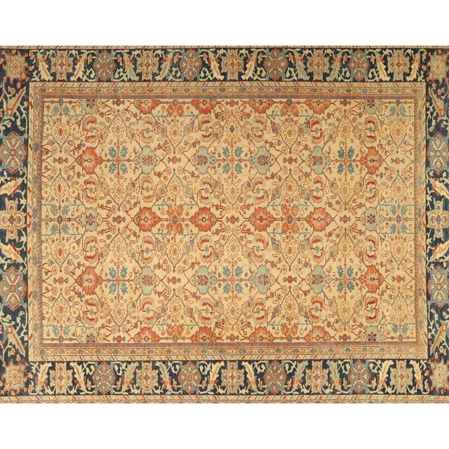 Ahgly Company Tapis Rectangulaire Intérieur Traditionnel Persan Rouge, 5 Pieds x 8 Pieds