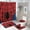 style-4, variant on Red Spider Web Black Cartoon Shower Curtain Bathroom Sets Toilet Lid Rug, Bath Mat And Contour Mat, Shower Curtain 4Pcs
