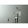thumbnail image 3 of Kingston Brass KS7011RL Royale Freestanding Tub Faucet with Hand Shower, Polished Chrome, 3 of 8