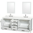 thumbnail image 7 of Wyndham Collection Wcs141480d-Qtz-Us3m24 Sheffield 80" Free Standing Double Basin Vanity, 7 of 7