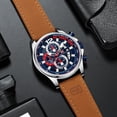 thumbnail image 5 of Watches For Men Top Brand Luxury Quartz Fashion Casual Wrist Watch Brown Leather Strap Chronograph Relogio Masculino Wristwatch, 5 of 5