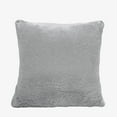 thumbnail image 4 of Home Soft Things Faux Fur Throw Pillow Cover 4 Piece Set-Grey - 20" x 20", 4 of 9