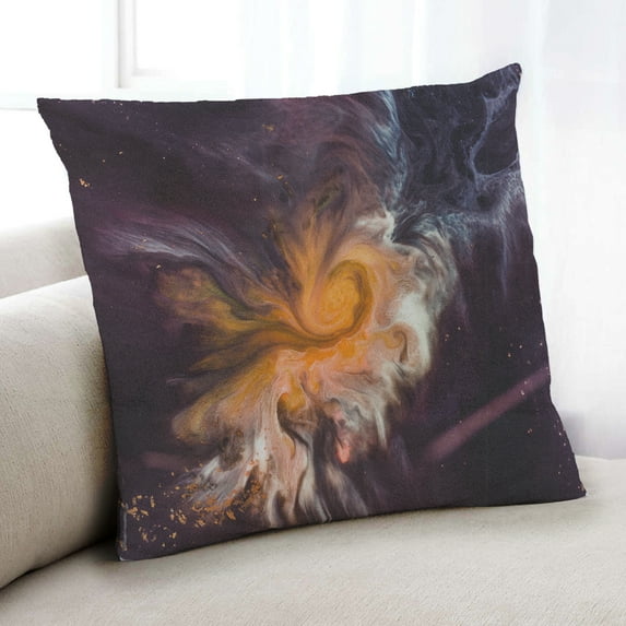 Ahgly Company Cosmos Space Indoor Throw Pillow, 18 inch by 18 inch