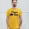 thumbnail image 3 of Tee Hunt Papa Bear T-Shirt for Dad Father's Day Protector of The Family Mens Shirt, Yellow, Medium, 3 of 5