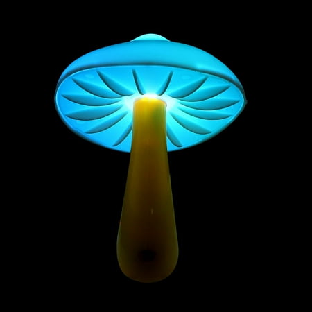 

2Pcs Creative Mushroom Shaped Bedside Lamp Bedroom Sensor Lamp Simple Night Lamp (US Plug)