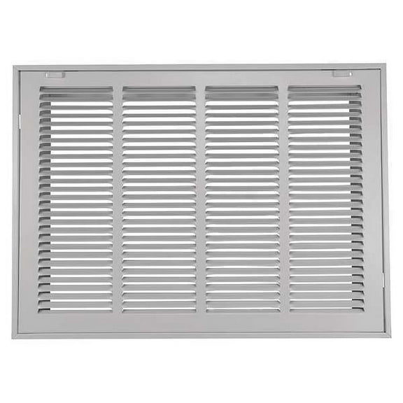 Manufacturer Varies Filtered Return Air Grille 22.62 X 22.62, White, Steel 4JRT7