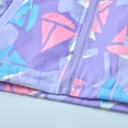 thumbnail image 6 of THDHVS Zip Up Hoodie,Toddler Hoodie,Girls Long Sleeve Rain Jacket Lightweight Waterproof Hooded Fleece Lined Raincoat Windbreakers for Kids Purple 5-6 Years, 6 of 7