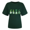 thumbnail image 4 of WREESH Womens St. Patricks Day Shirt Summer Fashion Crewneck T-Shirts Shamrocks Printed Graphic Tees Tops Short Sleeve Shirts Casual Loose Fit Blouses Green, 4 of 4