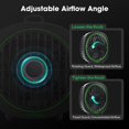 thumbnail image 4 of Ventilador eléctrico VIVOSUN AeroWave D4 de 10 cm con clip, 3 velocidades, negro, 4 of 9