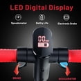 thumbnail image 2 of Kids Blcak Electric Scooter, Foldable E-Scooter with LED Display for Kids Ages 5 and Up, Top 8.75mph & 5.17 Miles Range Power by 130W Motor, Gifts for Kids, Teens, 2 of 5