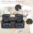 thumbnail image 6 of IPKIG Power Recliner Loveseat with Console, Gray Velvet Dual Wall Hugger Sofa with Bluetooth Speaker and LED, 6 of 9