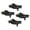 Black 4-Pack, variant on Shininglove 5000LBS Car Wheel Dolly Set of 2, Heavy Duty Vehicle Rollers for Moving Cars, SUVs, ATVs | Anti-Slip Curved Design