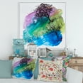 thumbnail image 2 of Designart 'Rainbow Silhouette Of Tree On The Riverbank At Night' Modern Framed Canvas Wall Art Print, 2 of 5