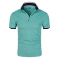 thumbnail image 3 of RMGVDSD Men Golf Polo Shirts Men's Polo Shirts Performance Moisture Wicking Classic Fit Button Collared Golf Shirts For Men Men's Classic Fit Shirts, 3 of 4