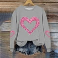 thumbnail image 5 of Vetsdori Womens Valentine Sweatshirts Plus Size Pullover Tops Spring Gifts for Girlfriend Sweatshirts for Women Love Heart, 5 of 5