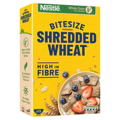 Shredded Wheat Bitesize Breakfast Cereal 625g, British Import (Pack of 3)