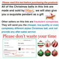 Lksixu 24Pcs Christmas Tree Hanging Ornaments, Christmas Decorations for Xmas Tree, 2.36 inch Glitter Red and Green Shatterproof Christmas Tree Hanging Baubles, Christmas Pendant for Party Wedding