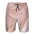 thumbnail image 4 of Naloa Rose Gold Glitter Splatter Men's Beach Shorts, Surfing shorts, Swim trunks, Quick Dry Swim Trunks for Surfing Beach Fun - 3X-Large, 4 of 9