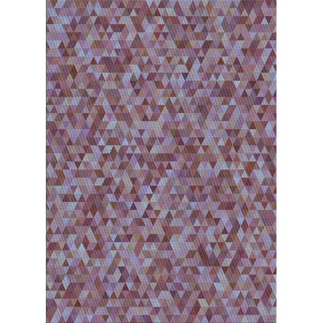 Ahgly Company Tapis Rectangulaire d'Intérieur Lavable en Machine Lavande Violet Transitionnel, 8 Pieds x 10 Pieds