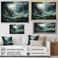 thumbnail image 4 of Designart "Beauty Amidst Stormy Seas III" Nautical & Beach Floater Framed Canvas Wall Art, 4 of 7
